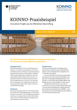KOINNO-Praxisbeispiel: Die Stadt Hockenheim digitalisiert die Bestandsaufnahme mit innovativer Zustandsbewertungssoftware KOINNO-Praxisbeispiel: Die Stadt Hockenheim digitalisiert die Bestandsaufnahme mit innovativer Zustandsbewertungssoftware
