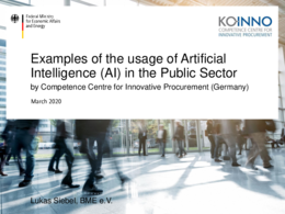 Künstliche Intelligenz (KI) in Kommunen – Usage of Artificial Intelligence (AI) in Public Sector